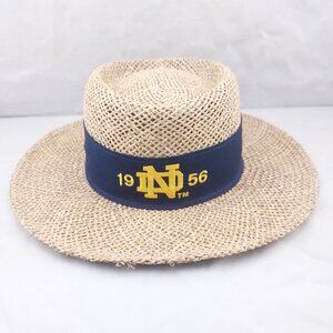 Notre Dame Fighting Irish Natural Straw Hat OSFA 1956